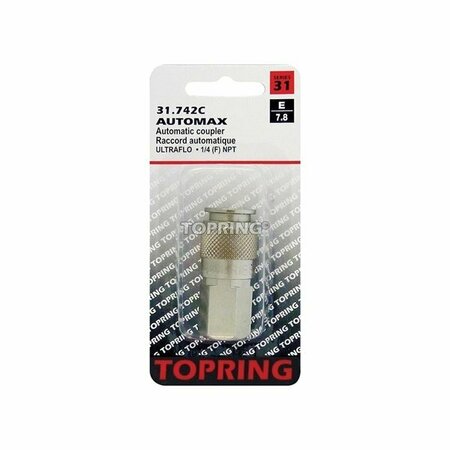TOPRING Coupler Compr Acc 1/4in Female 31.742C
